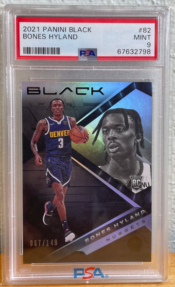 Bones Hyland 2021 Panini Black /149 Rookie RC PSA 9 MINT