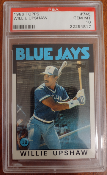 1986 Topps Willie Upshaw #745 PSA 10