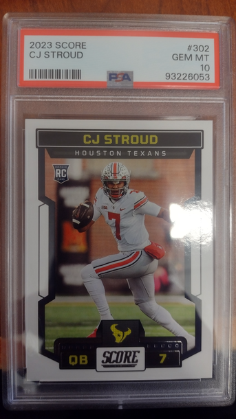 2023 Score CJ Stroud 302 PSA 10