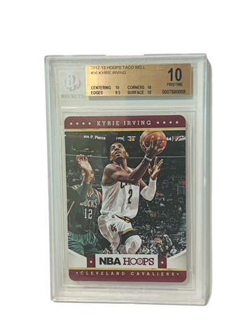 Kyrie Irving Rookie RC BGS 10 PRISTINE 2012 Hoops Taco Bell POP 3 sp #56 RARE