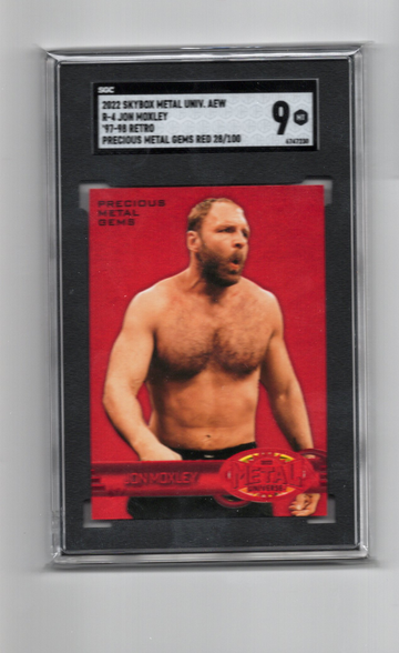 Jon Moxley John Precious Metal Gems PMG 2022 Skybox RED /100 AEW SGC 9 WWE Retro