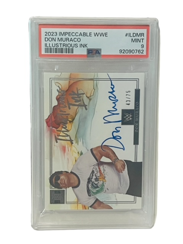 Don Muraco The Rock Auto 2023 Impeccable WWE PSA 9 Autograph Ink/75 Illustrious