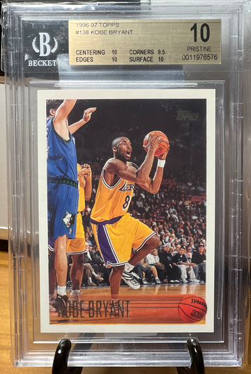 1996-97 Topps RC #138 Kobe Bryant BGS 10 Pristine