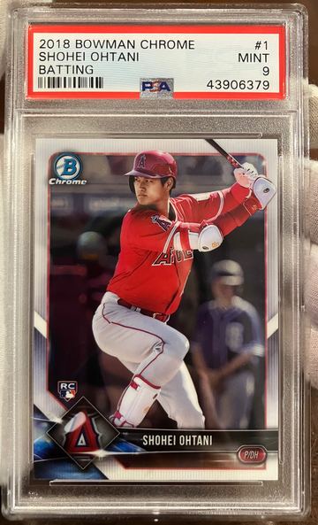 2018 Bowman Chrome Shohei Ohtani #1 RC | PSA 9 MINT - Rookie Card