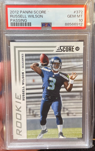 2112 Panini Score Russell Wilson PSA 10