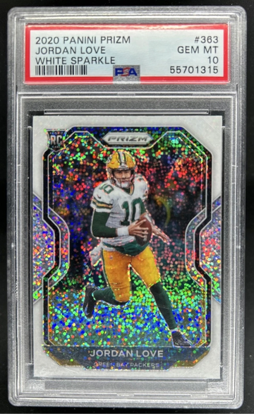 Jordan Love 2020 Prizm White Sparkle Rookie PSA 10