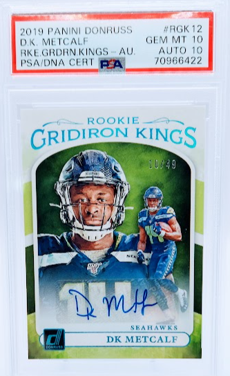 2019 Donruss Dk Metcalf PSA 10/10 SSP /49 1/1