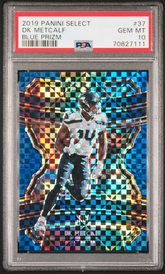 2019 Select Dk Metcalf Blue Prizm /175 SSP color match