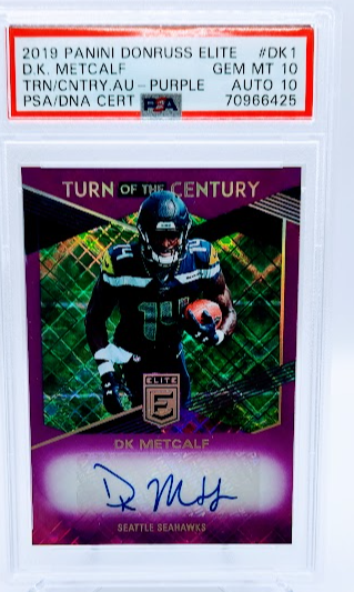 2019 Donruss Elite Dk Metcalf /49 SSP PSA 10/10 1/1