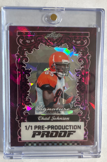 2024 leaf signature series Chad Johnson preproduction proof 1/1