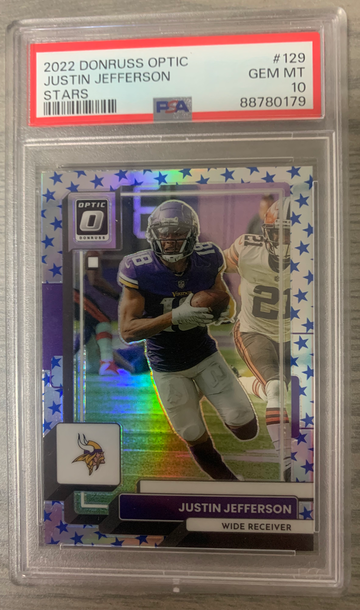 2022 Donruss Optic Stars Justin Jefferson PSA 10