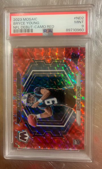 2023 Mosaic Bryce Young Camo Red PSA 9