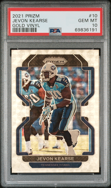 2021 PANINI PRIZM JEVON KEARSE GOLD VINYL PSA 10