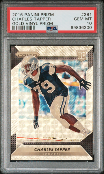 2016 PANINI PRIZM CHARLES TAPPER GOLD VINYL PSA 10 
