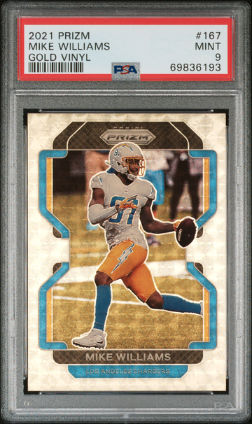 2021 PANINI PRIZM MIKE WILLIAMS GOLD VINYL PSA 9