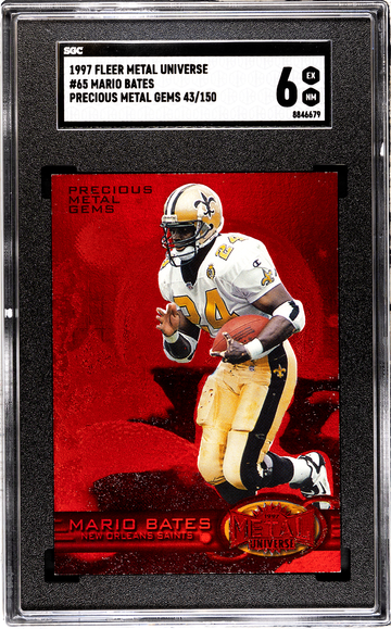 1997 FLEER METAL UNIVERSE MARIO BATES PRECIOUS METALS GEMS PMG SGC 6