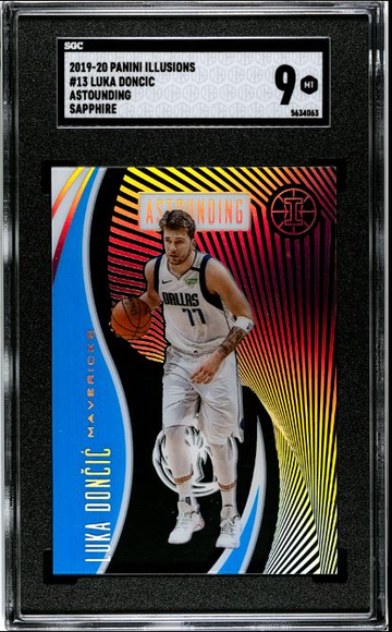 2019-20 PANINI ILLUSIONS ASTOUNDING SAPPHIRE LUKA DONCIC SGC 9