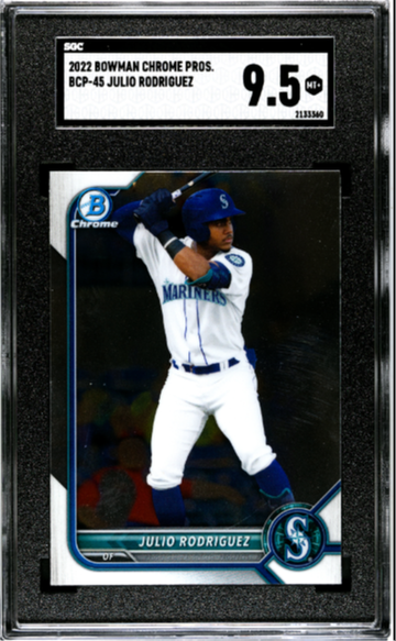 2022 BOWMAN CHROME PROSPECTS JULIO RODRIGUEZ SGC 9.5
