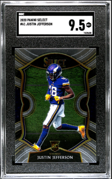 2020 PANINI SELECT JUSTIN JEFFERSON ROOKIE CARD SGC 9.5