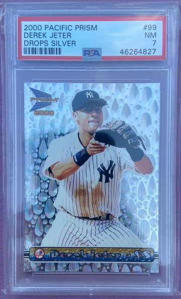 2000 PACIFIC PRISM DROPS SILVER DEREK JETER #99 PSA 7
