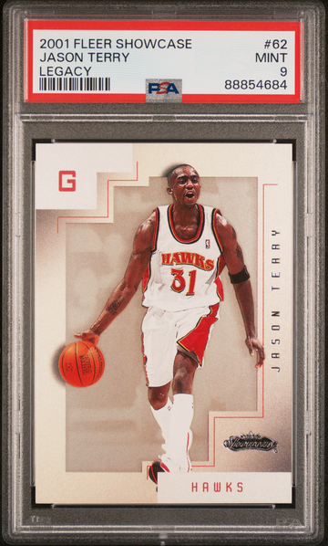 2001-02 FLEER SHOWCASE LEGACY #62 JASON TERRY #ED 35/50 PSA 9