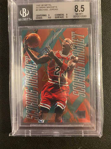 1995 Metal Scoring Magnet Michael Jordan BGS 8.5