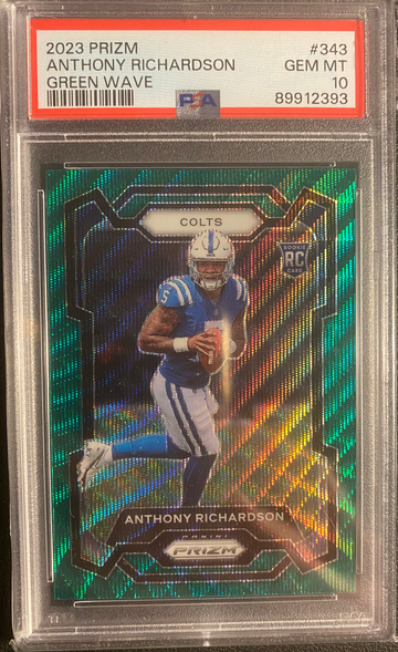 2023 Prizm Green Wave RC PSA 10 Anthony Richardson