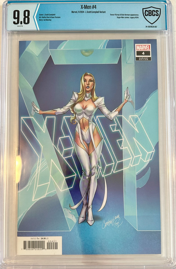 X-Men # 4 9.8 NM/MINT J. Scott Campbell Variant Cover