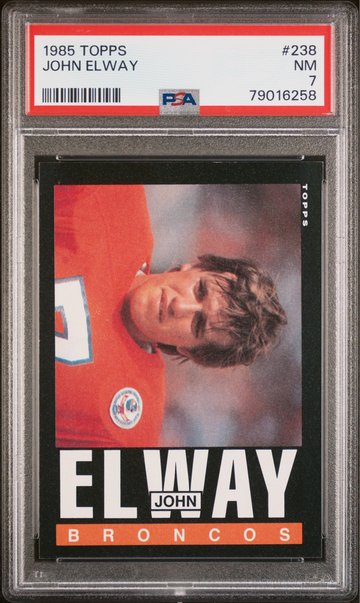 1985 Topps 238 John Elway PSA 7