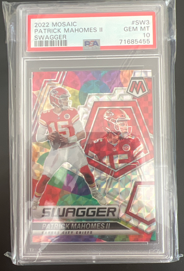 2022 Mosaic Swagger Patrick Mahomes #SW3 PSA10