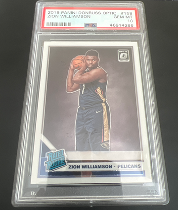 2019 Panini Donruss Optic Zion Williamson RC # 158 PSA10