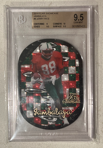 2014 Flair Showcase Jambalaya - Jerry Rice - BGS 9.5