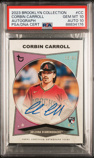 2023 Topps Brooklyn collection Corbin Carroll Auto PSA 10/10