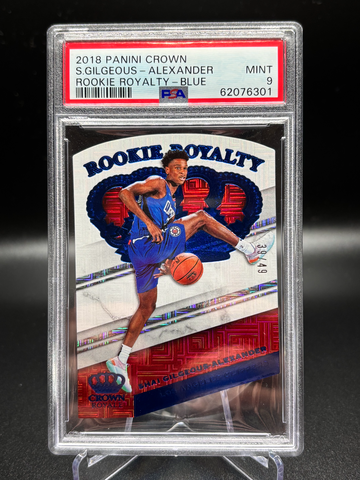 Shai Gilgeous-Alexander 2018 Crown Rookie Royalty Blue Jersey /49