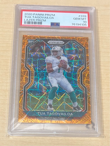 2020 Prizm Tua Tagovailoa Lazer PSA 10