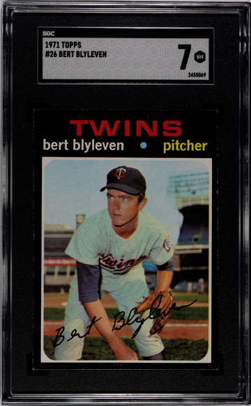 1971 Topps Bert Blyleven RC SGC 7