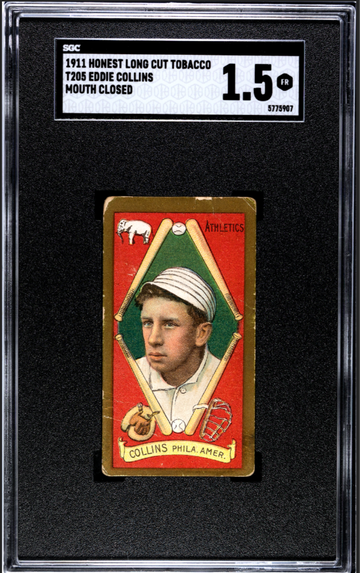 1911 T205 Eddie Collins Mouth Closed SGC 1.5