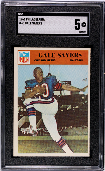 1966 Philadelphia Gale Sayers RC SGC 5
