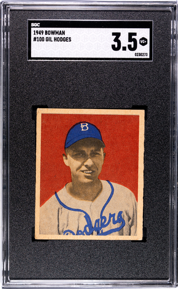 1949 Bowman Gil Hodges RC SGC 3.5