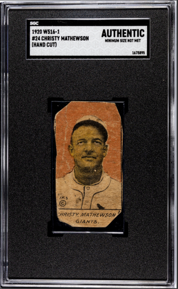 1920 W516-1 Christy Mathewson SGC Authentic