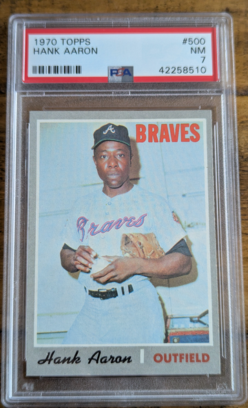 1970 Topps Hank Aaron PSA 7