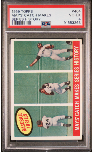 1959 Topps Willie Mays The Catch PSA 4