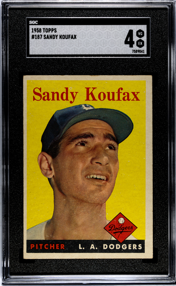 1958 Topps Sandy Koufax SGC 4