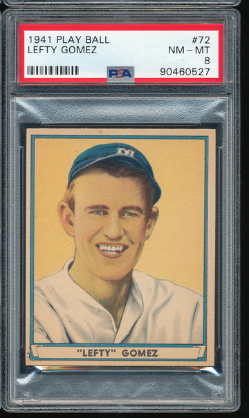 1941 Play Ball Lefty Gomez #72 PSA 8  -- Yankees