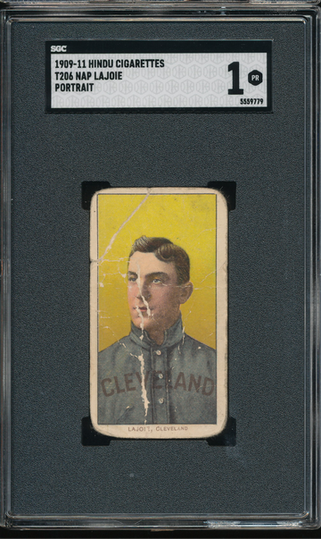 T206 Hindu Nap Lajoie (Portrait) SGC 1 - Cleveland