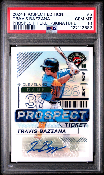 2024 Panini Prospect Edition Travis Bazzana Auto Prospect Ticket Signature