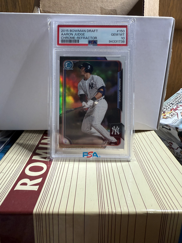 2015 Bowman Draft - Chrome Aaron Judge #150 Refractor (RC) - PSA 10 GEM