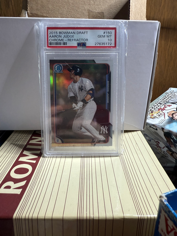 2015 Bowman Draft - Chrome Aaron Judge #150 Refractor (RC) - PSA 10 GEM