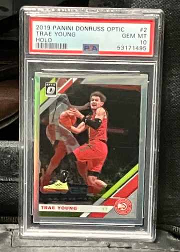2019 Panini Donruss Optic Trae Young Holo psa 10