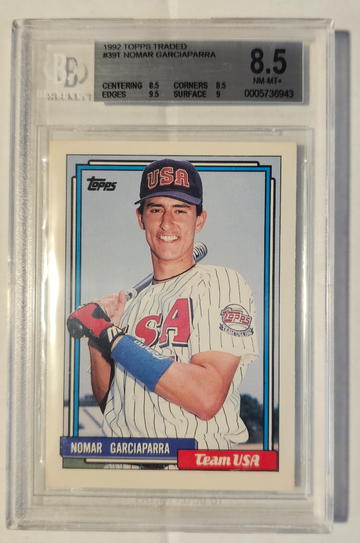 1992 Topps Traded Nomar Garciaparra BGS 8.5